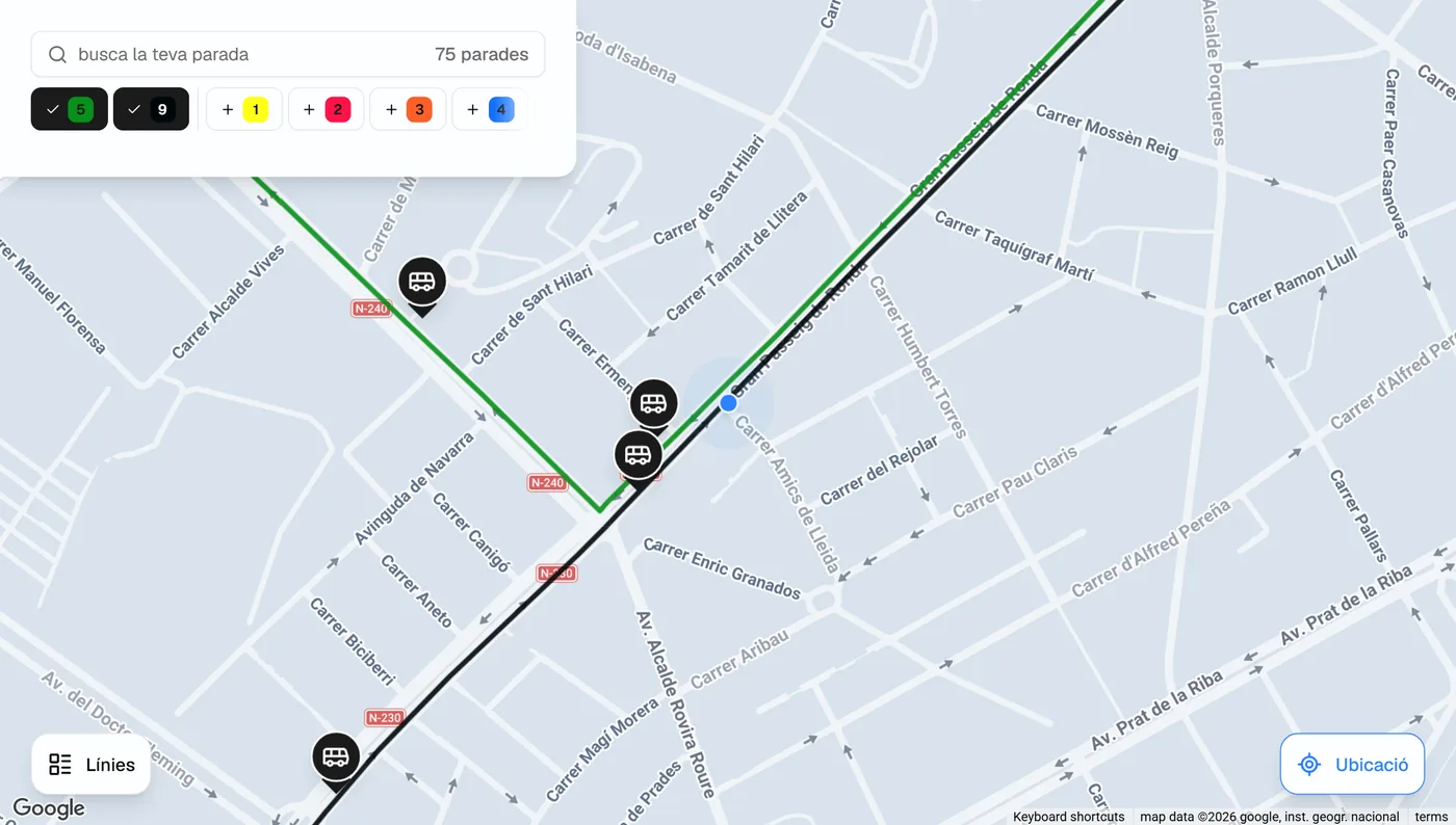 moventis lleida buses screenshot 2